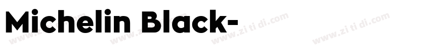 Michelin Black字体转换